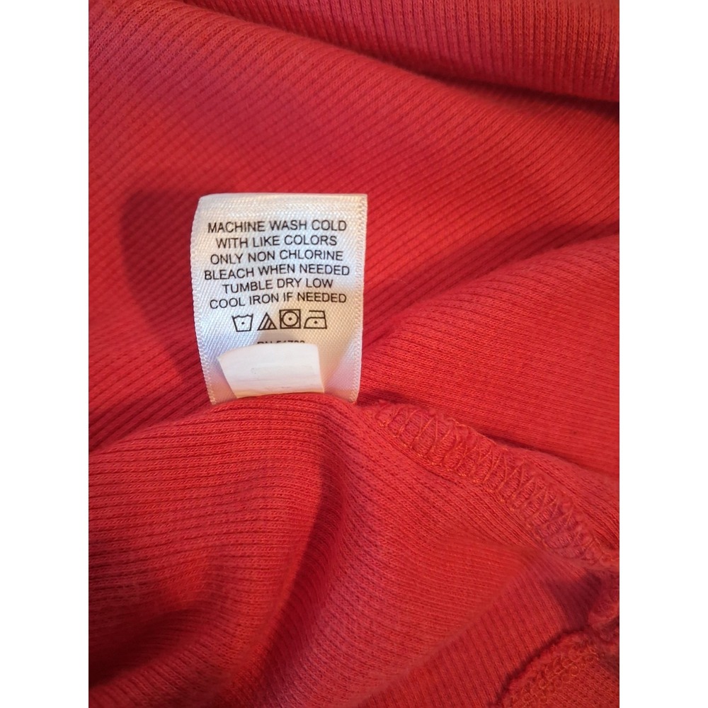 Maurices Henley Short Sleeve Red Womens Size 3x With Buttons - Picture 7 of 7